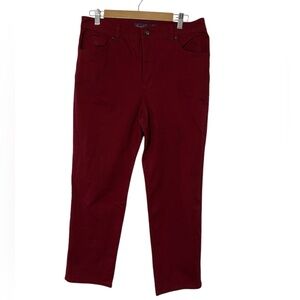 Gloria Vanderbilt Dark Red Straight Leg Jeans